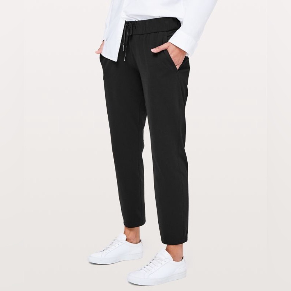 lululemon athletica Black Drawstring Casual Jogger Pants